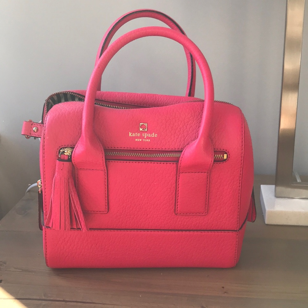 Hot pink kate spade bag